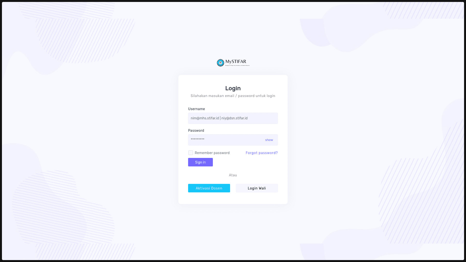 STIFAR - Management System screenshot 1